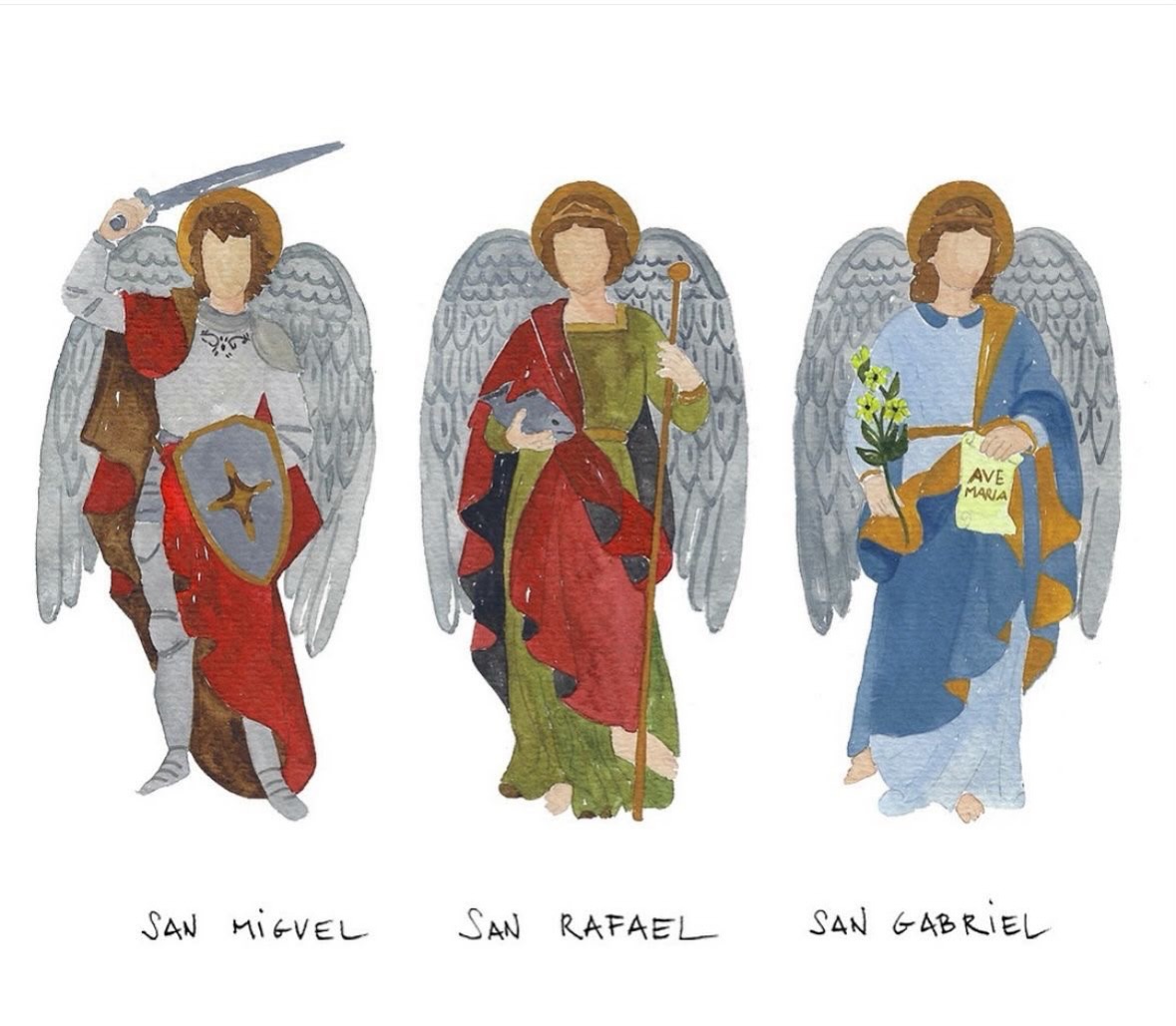 Hoy celebramos la fiesta de los Santos Arcángeles Miguel, Gabriel y Rafael que nos recuerdan que nunca caminamos solos. 🪽